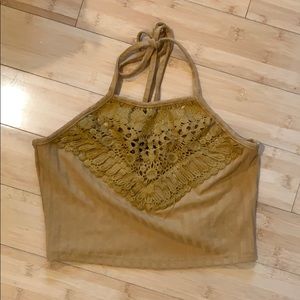 NEW Shein Mustard Halter Top